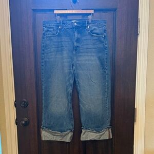 LOFT Denim wide / cropped